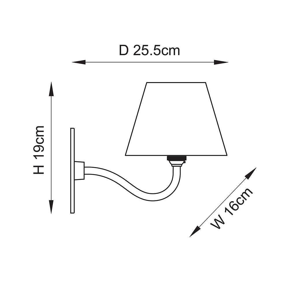 Ripple Curve & Ikat 16cm Wall