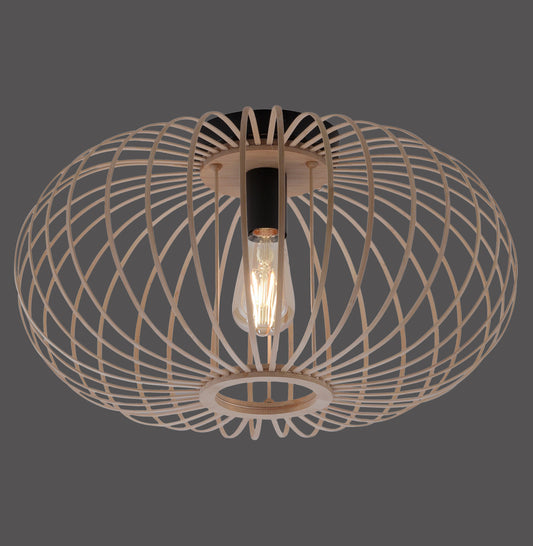 Racoon - Ceiling Light - Natural Wood - By Just Light - (11411-79)