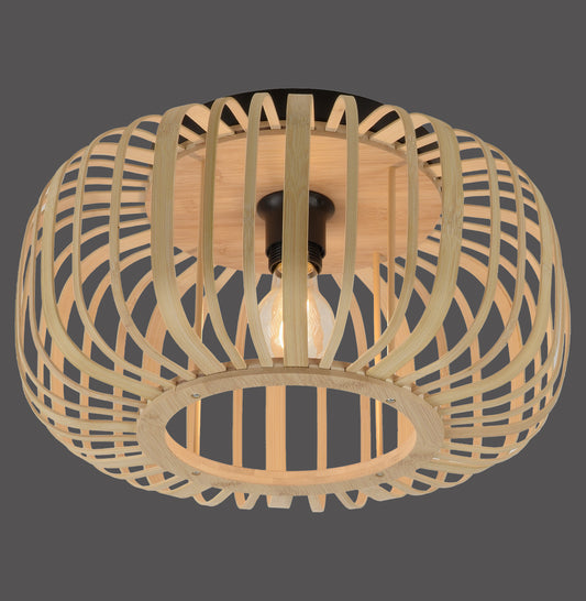 Racoon - Ceiling Light - Natural Wood - By Just Light - (11412-79)