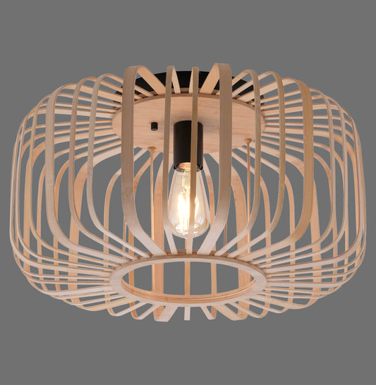 Racoon - Ceiling Light - Natural Wood - By Just Light - (11413-79)