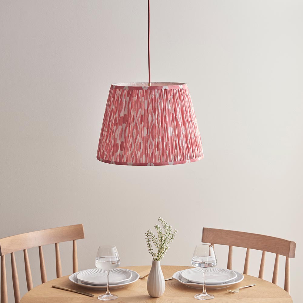 Eltham & Ikat 40cm Pendant, Red