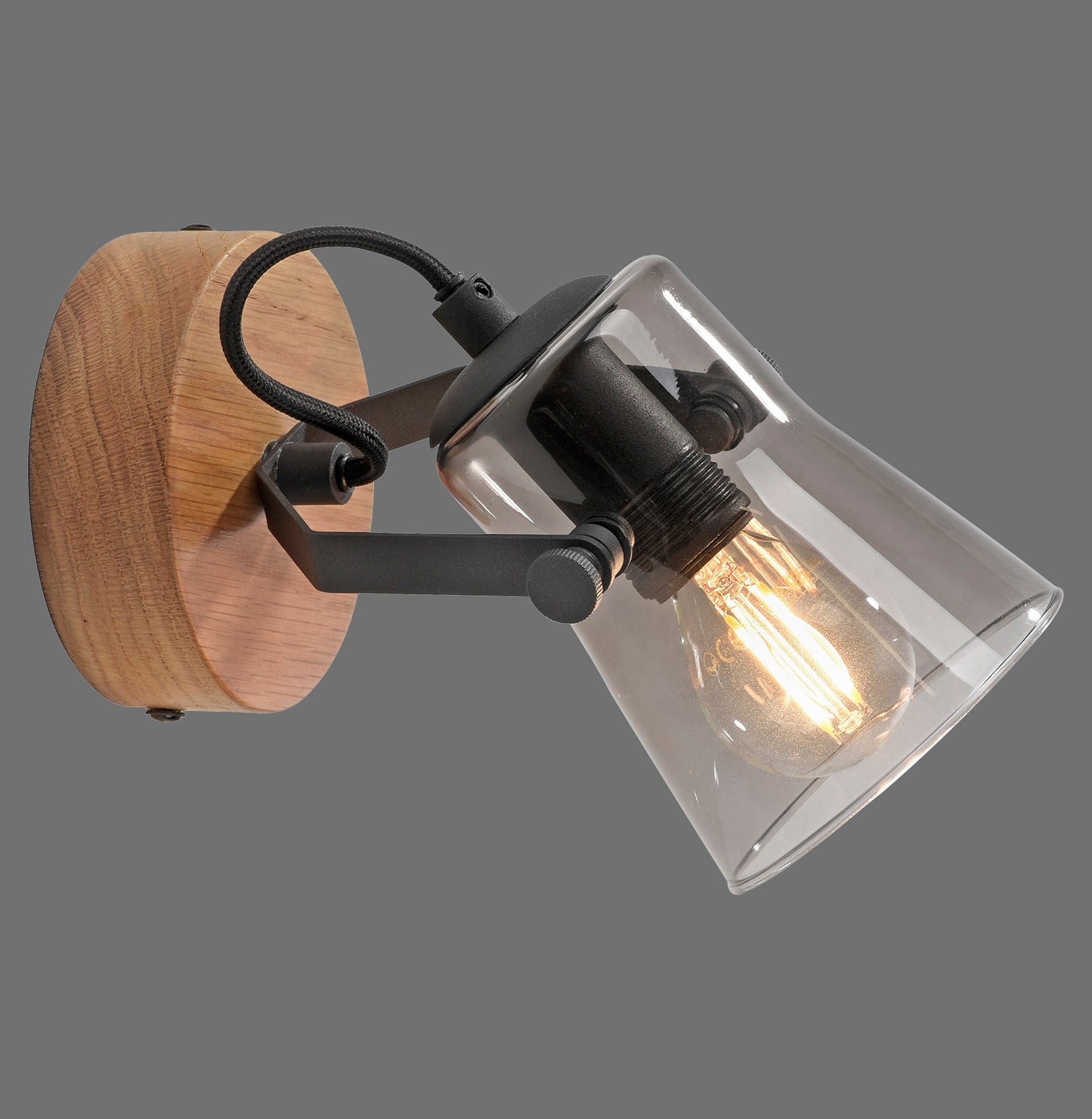 Green Langström - Wall And Ceiling Light - Natural Wood - By Just Light - (11447-79)