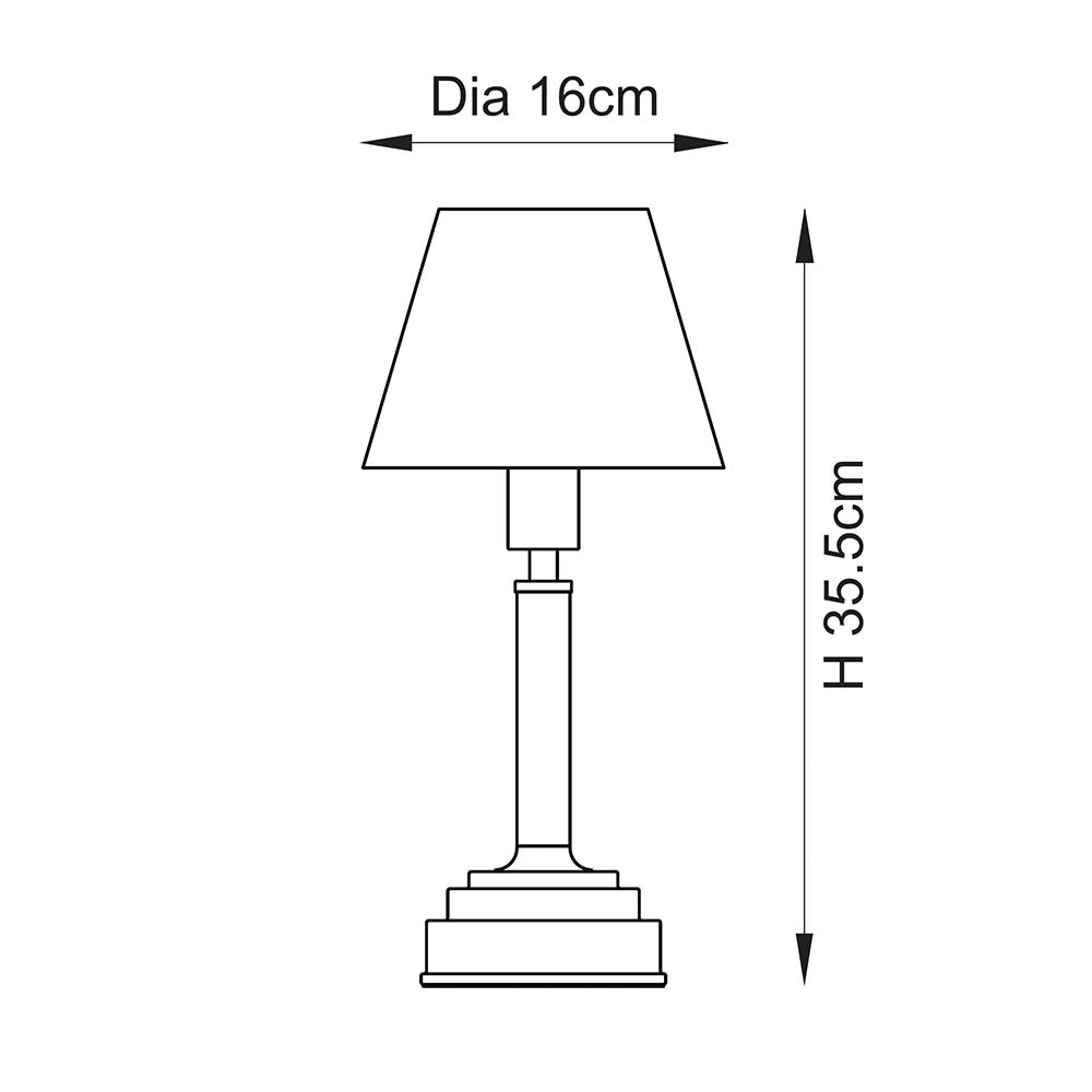 Upton Rechargeable & Leaf 16cm Table