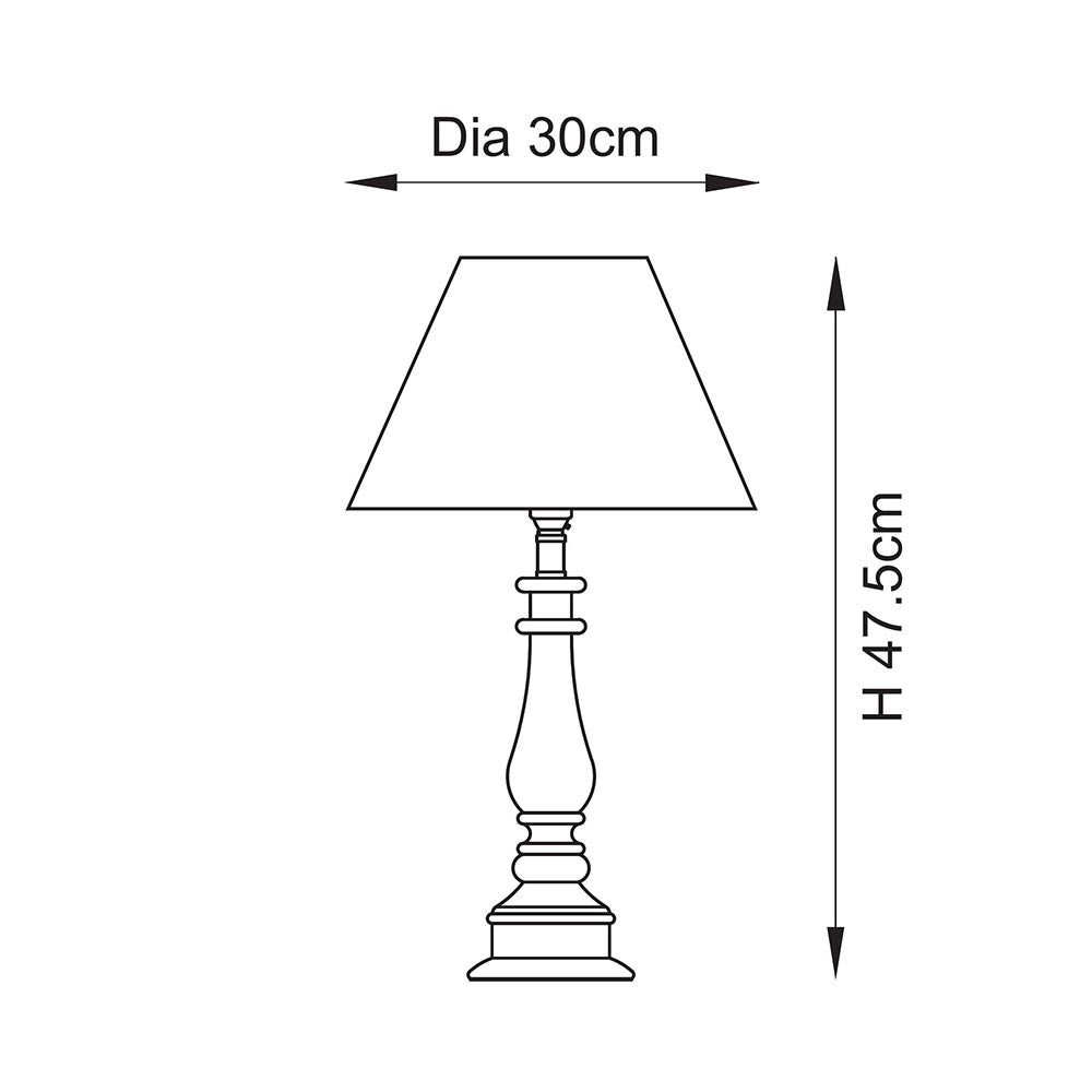 Myrtle & Ikat 30cm Table