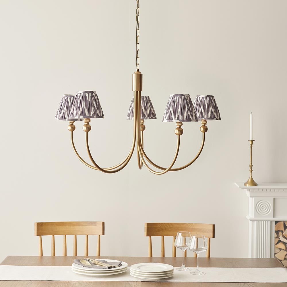 Santiago & Zigzag 16cm Pearl grey shade