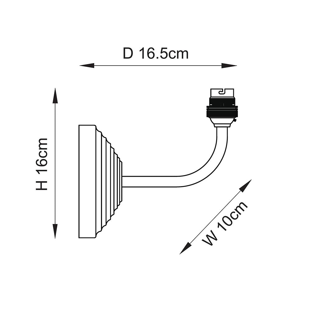 Obelisk Arc Wall Fitting