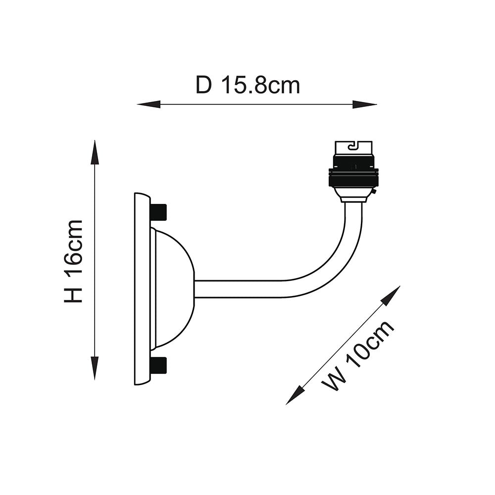 Dome Arc Wall Fitting