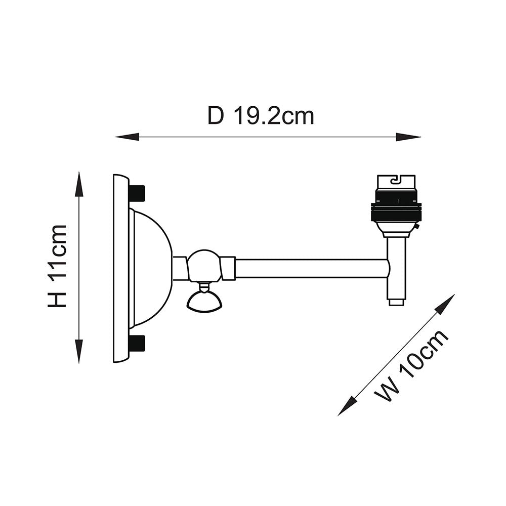 Dome Fold Wall Fitting