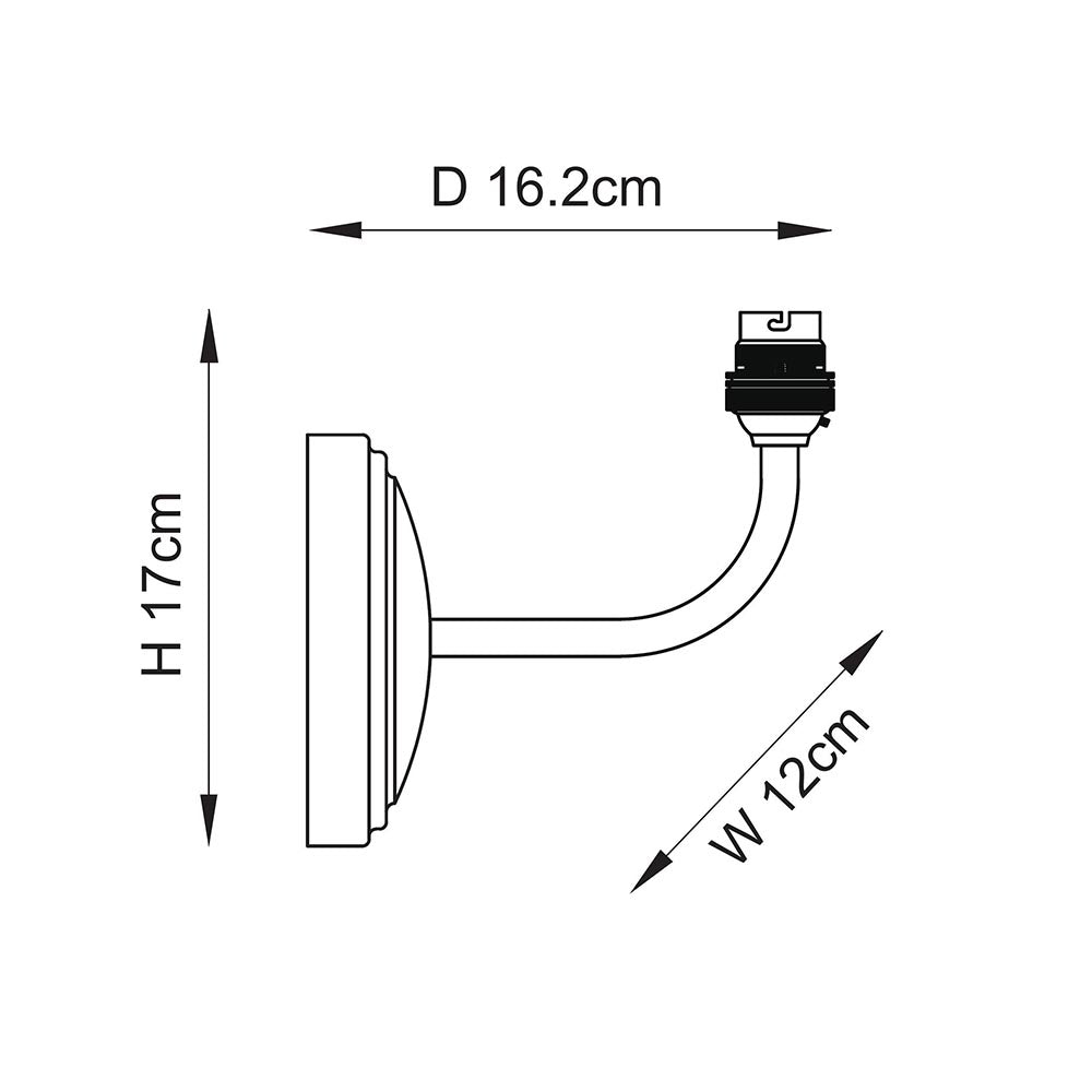 Wood Arc Wall Fitting