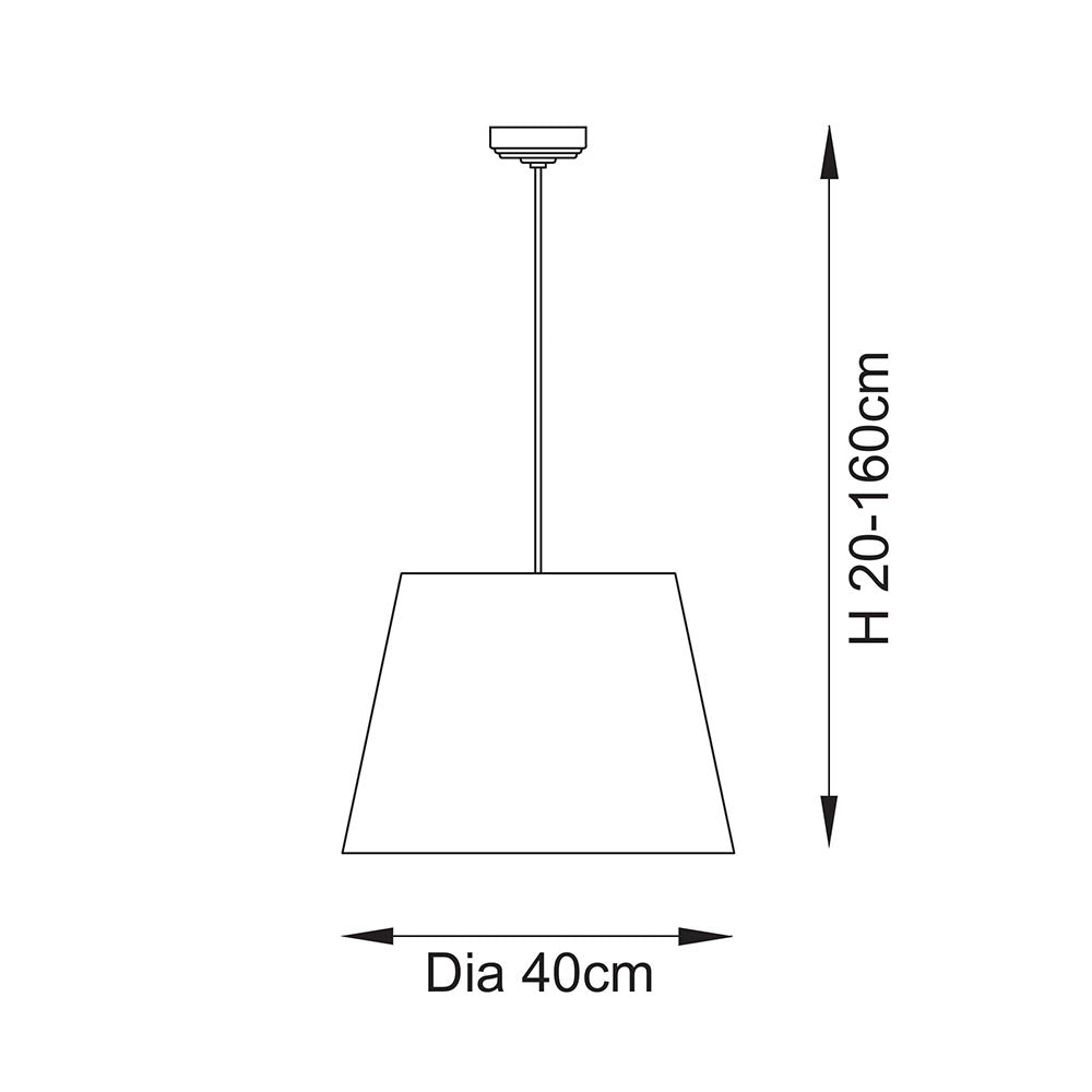 Eltham & Ikat 40cm Pendant
