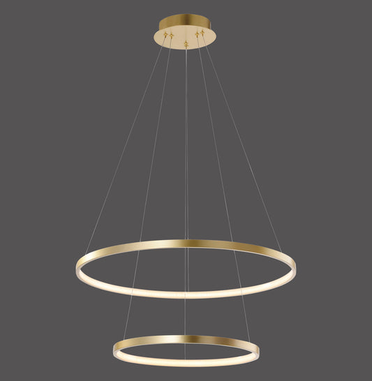 Circle - Pendant Light - Gold - By Just Light - (11525-12)