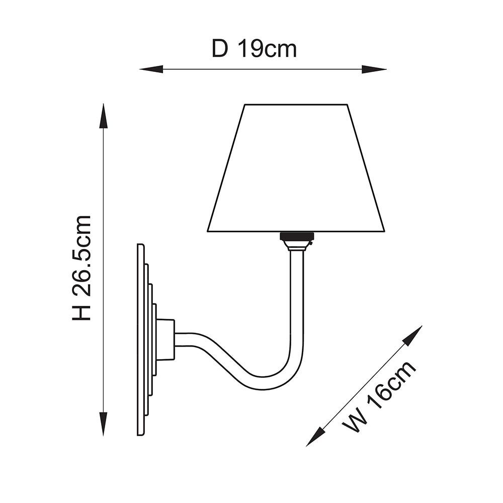 Halo Swan & Ivy 16cm Wall