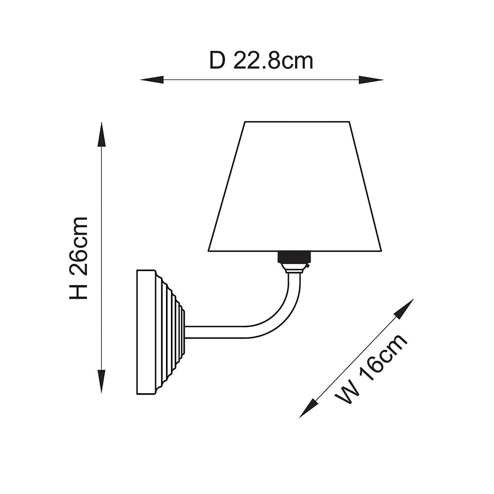 Obelisk Arc & Ripple 16cm Wall
