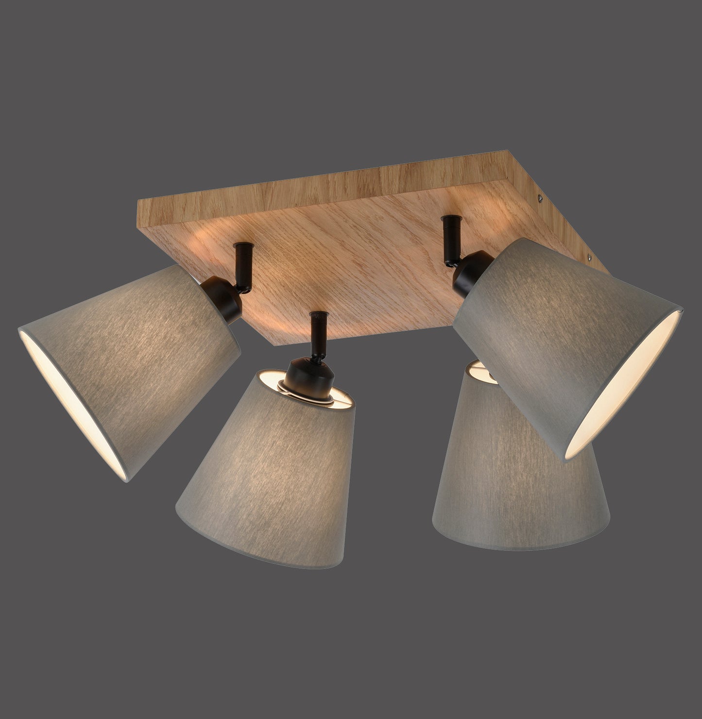 Green Michel - Ceiling Light - Natural Wood - By Just Light - (11583-79)