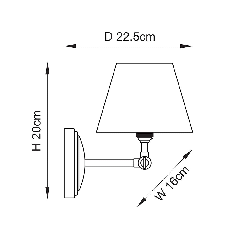 Wood Wing & Ripple 16cm Wall