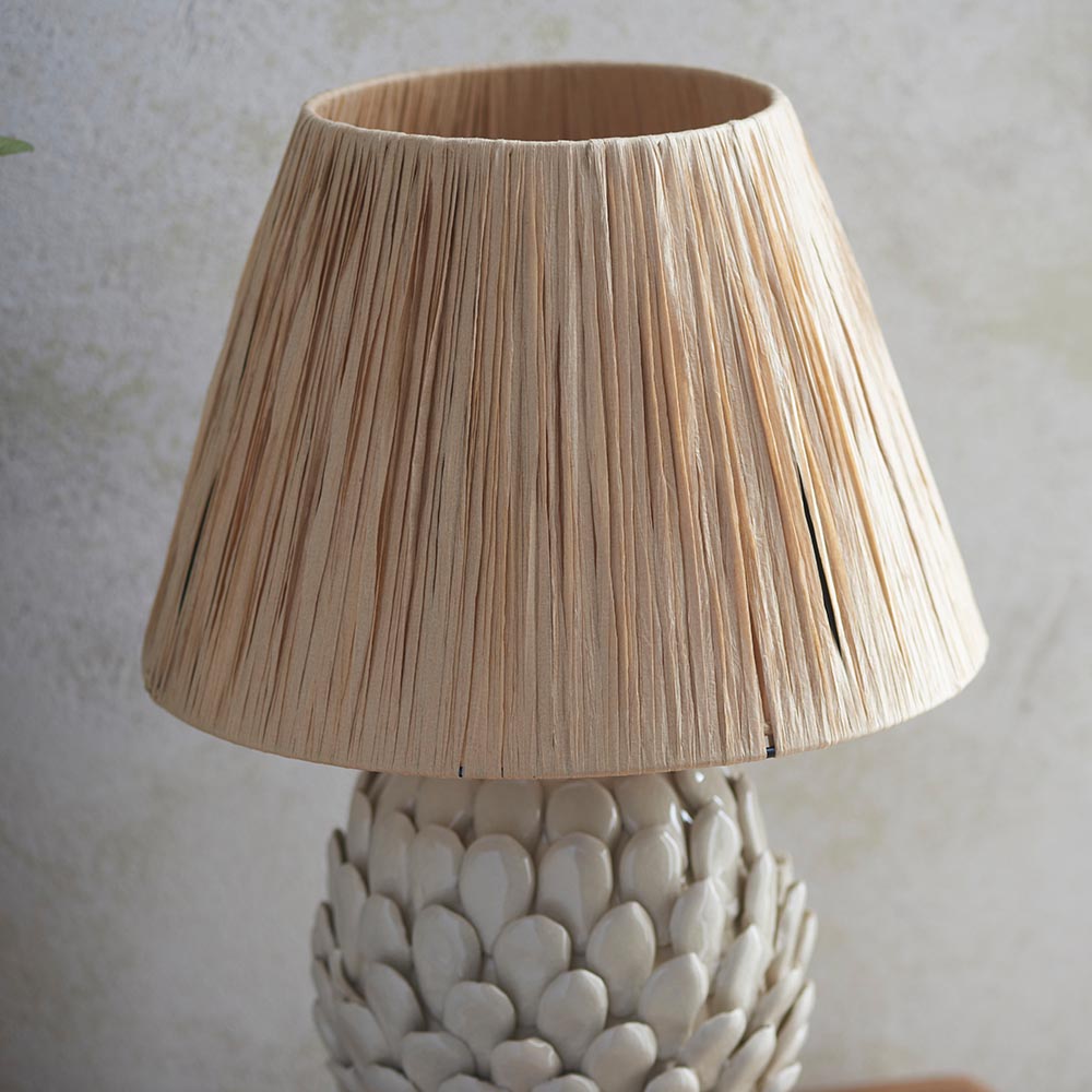 Layered Leaf & Raffia 30cm Table