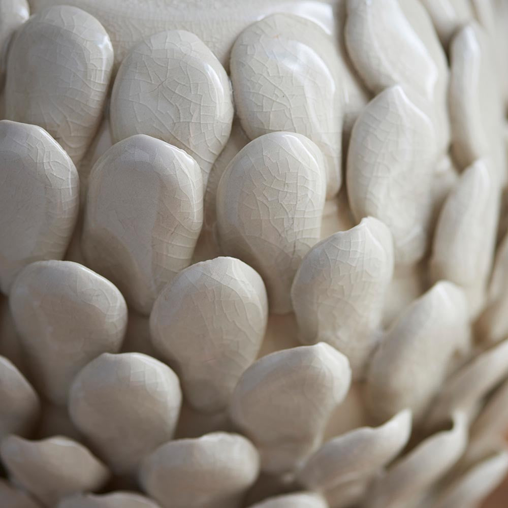 Layered Leaf & Raffia 30cm Table