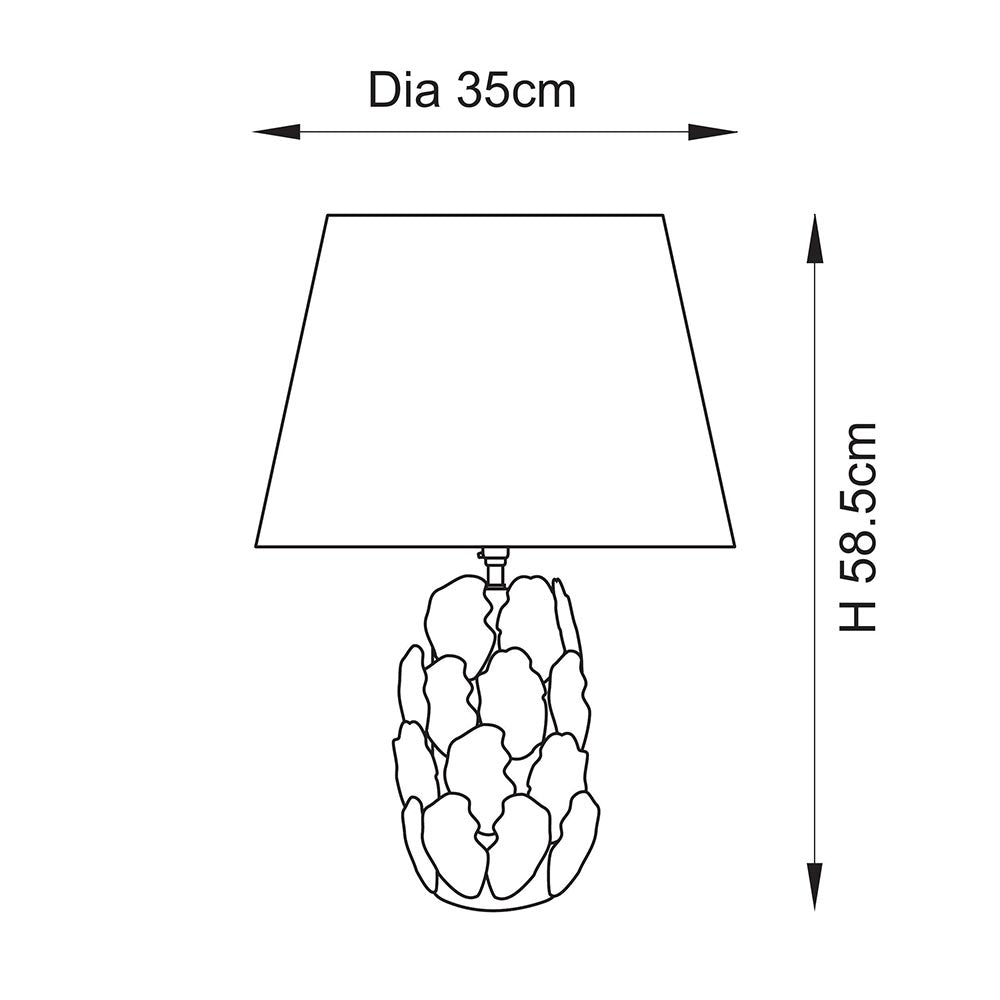 Layered Leaf & Ivy 35cm Table