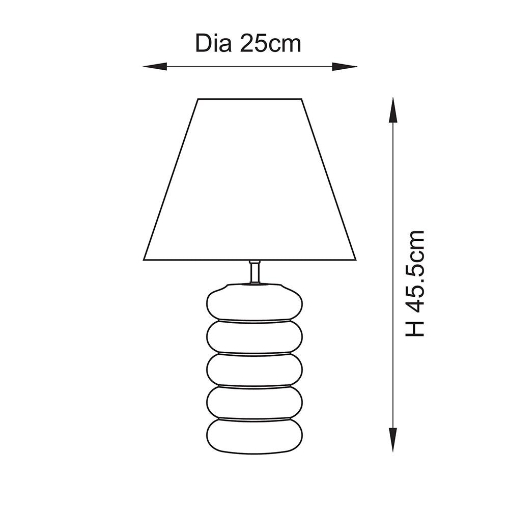 Squash & Ripple 25cm Table