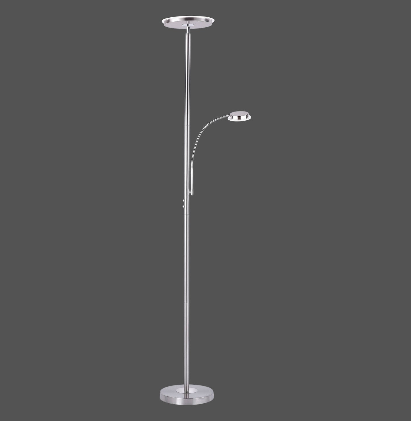 Hans - Floor Lamp - Steel - By Just Light - (11709-55)