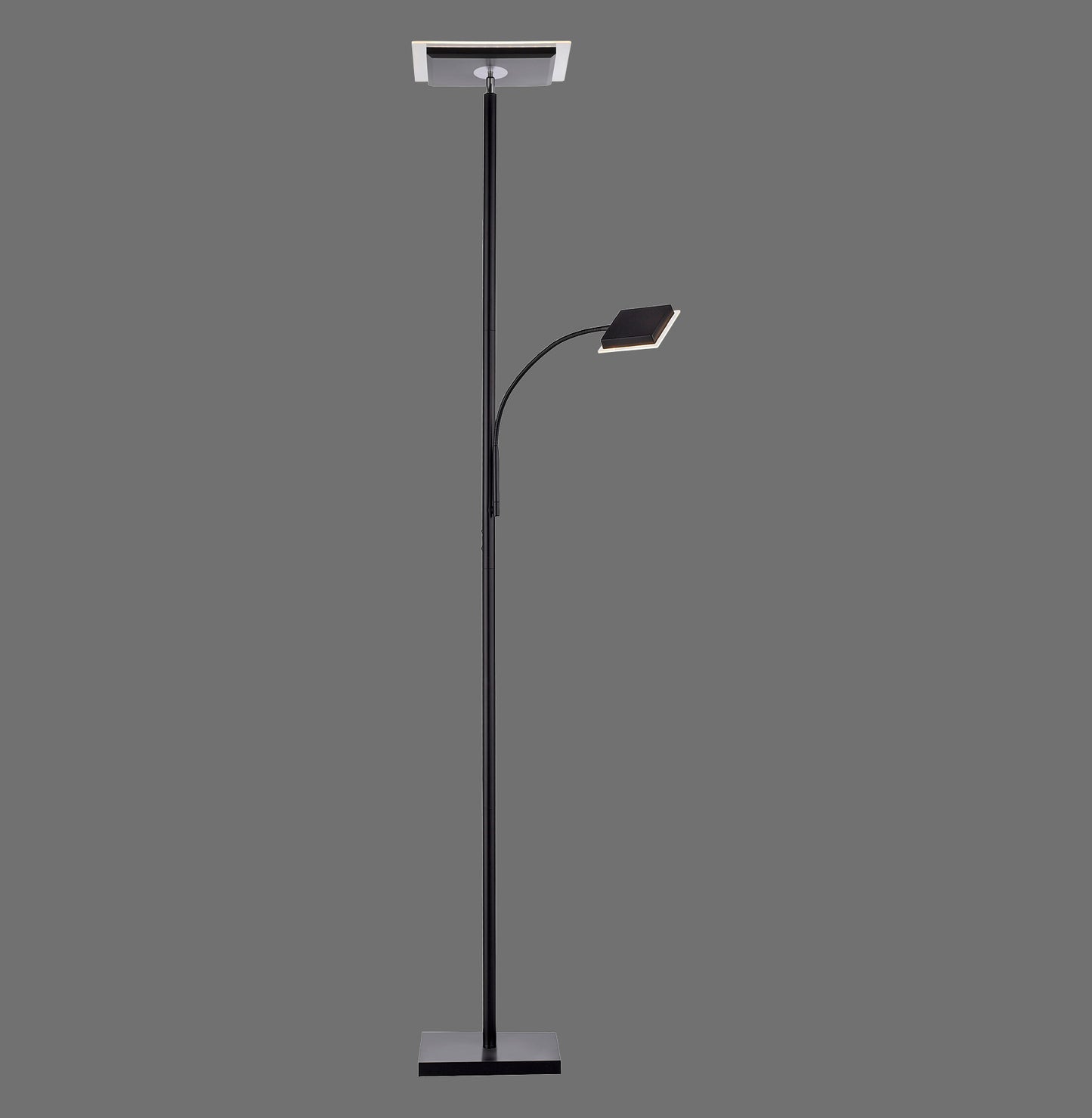 Hans - Floor Lamp - Black - By Just Light - (11710-18)