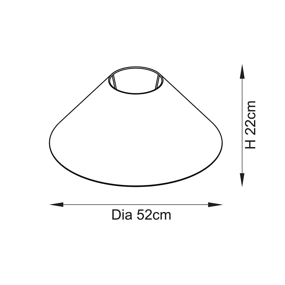 Avalon 52cm Tapered Shade