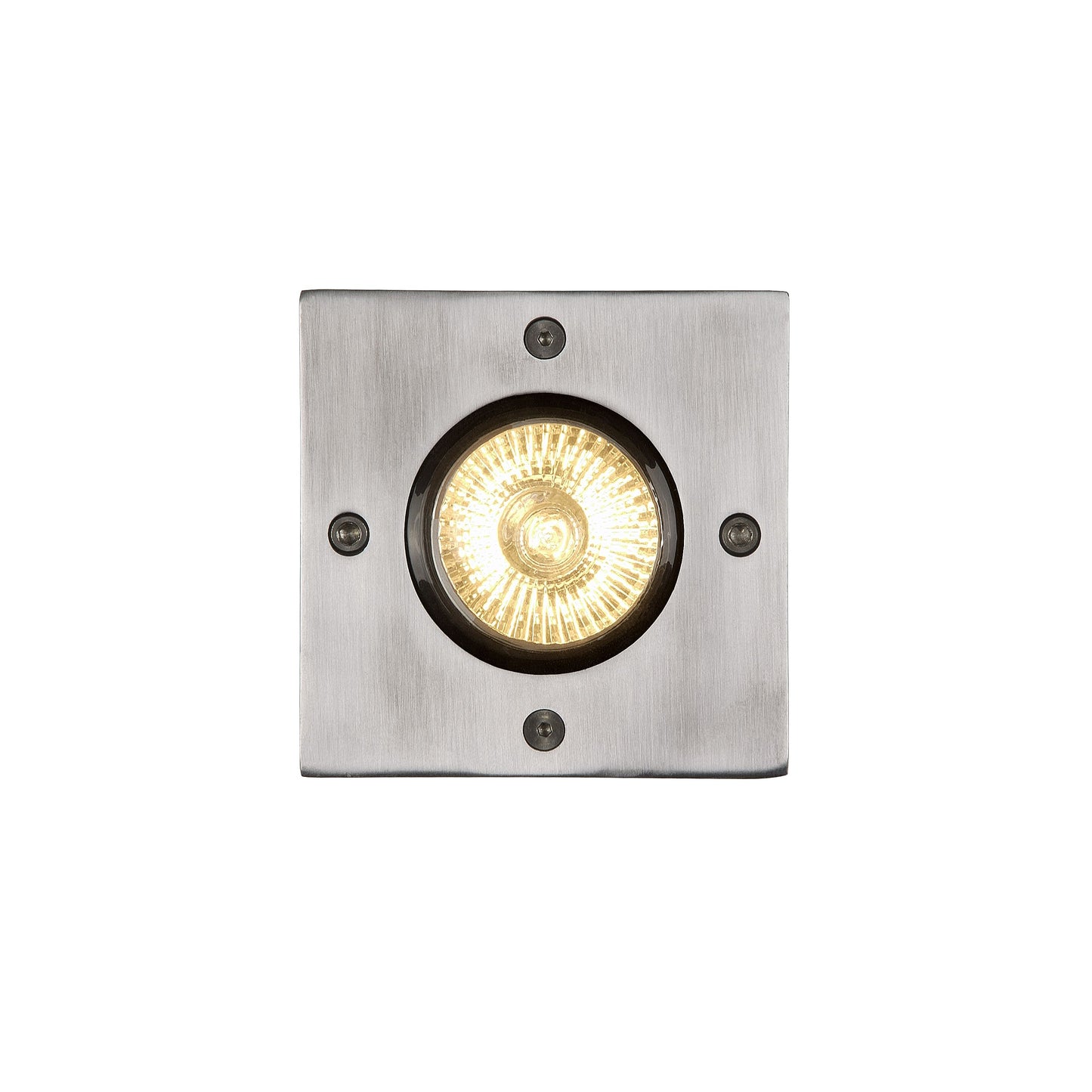 Lucide BILTIN - Deck light Indoor/Outdoor - 1xGU10 - IP67 - Satin Chrome