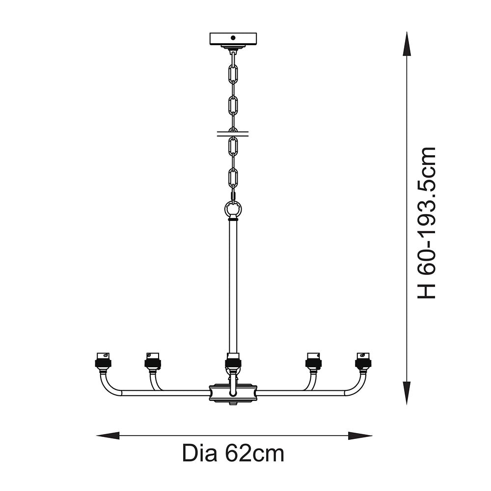 Lille & Ikat 16cm 5lt Pendant