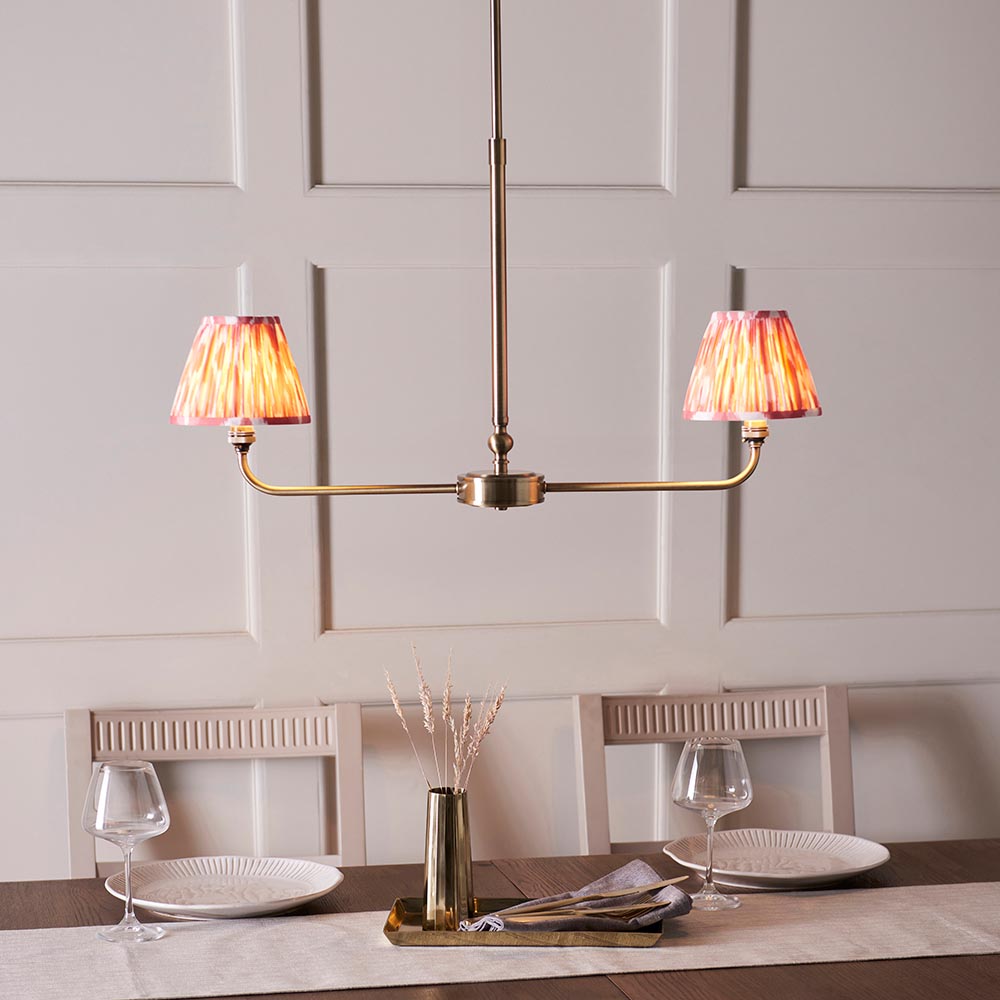 Lille & Ikat 16cm 2lt Linear Pendant