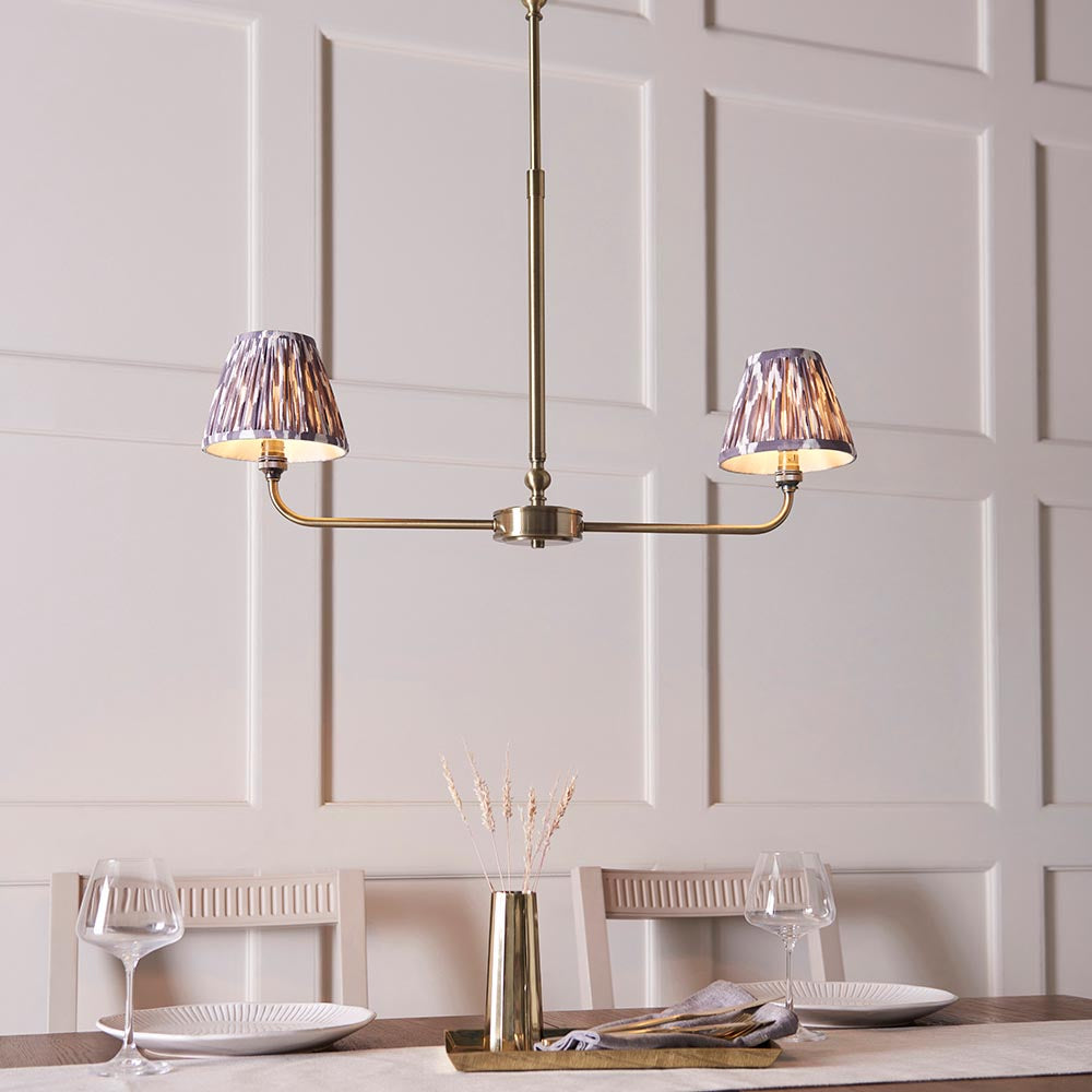 Lille & Ikat 16cm 2lt Linear Pendant