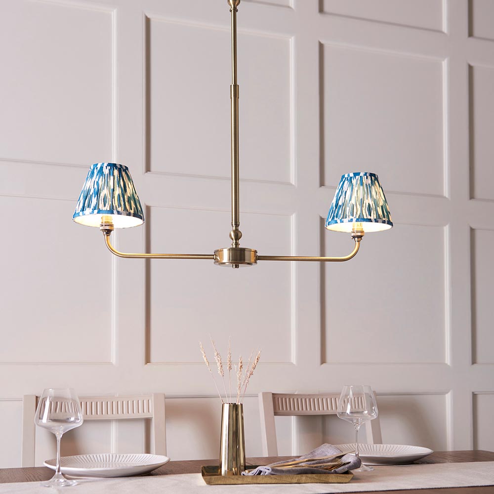 Lille & Ikat 16cm 2lt Linear Pendant