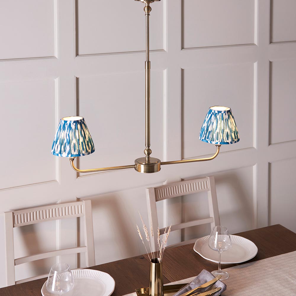 Lille & Ikat 16cm 2lt Linear Pendant