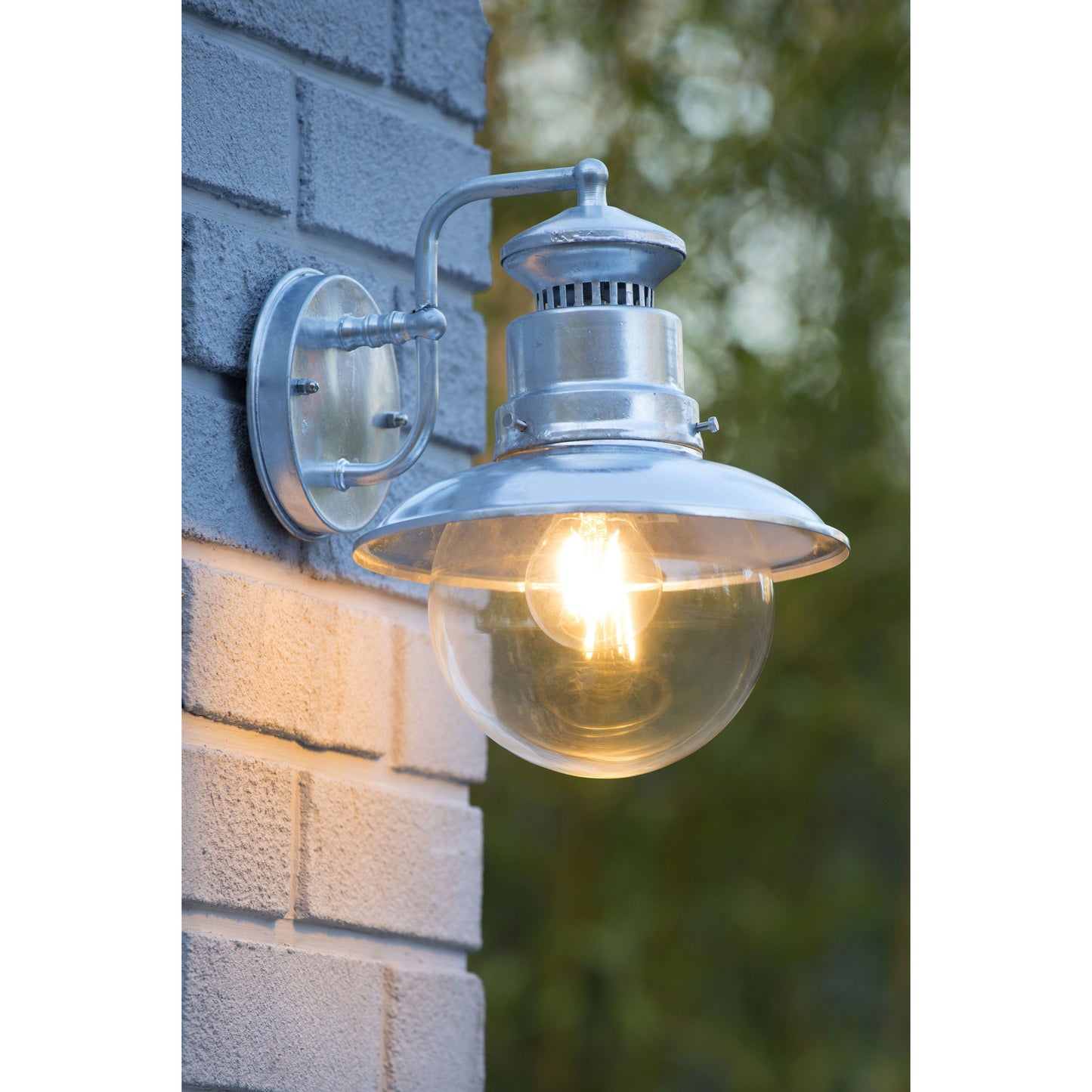 Lucide FIGO - Wall light Indoor/Outdoor - 1xE27 - IP44 - Zinc