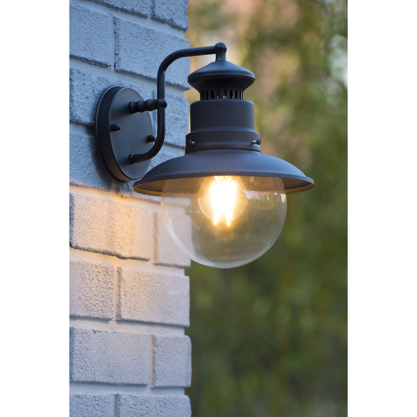 Lucide FIGO - Wall light Indoor/Outdoor - 1xE27 - IP44 - Black