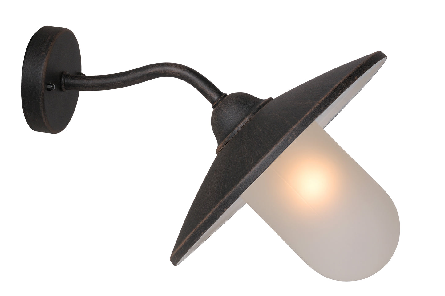 Lucide ARUBA - Wall light Indoor/Outdoor - 1xE27 - IP44 - Rust Brown