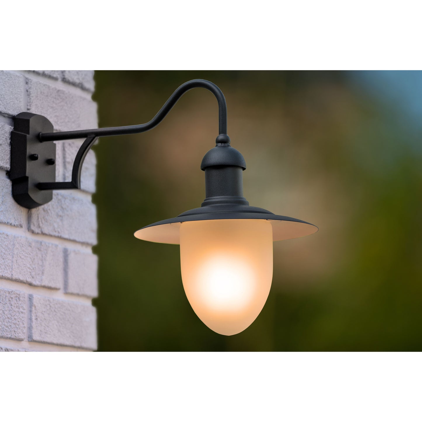 Lucide ARUBA - Wall light Indoor/Outdoor - 1xE27 - IP44 - Black