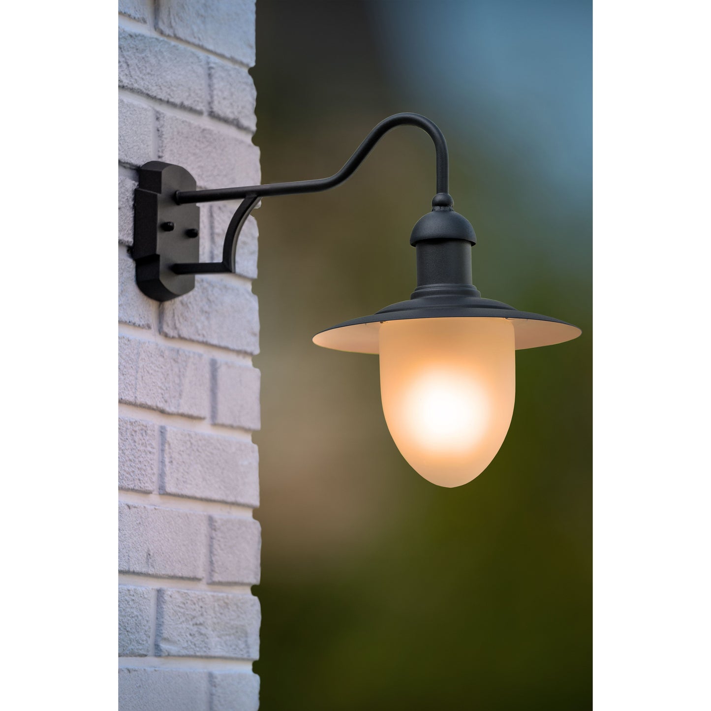 Lucide ARUBA - Wall light Indoor/Outdoor - 1xE27 - IP44 - Black