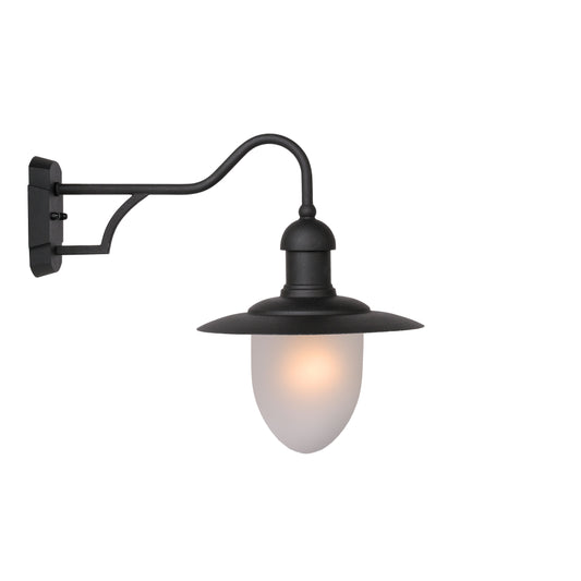 Lucide ARUBA - Wall light Indoor/Outdoor - 1xE27 - IP44 - Black