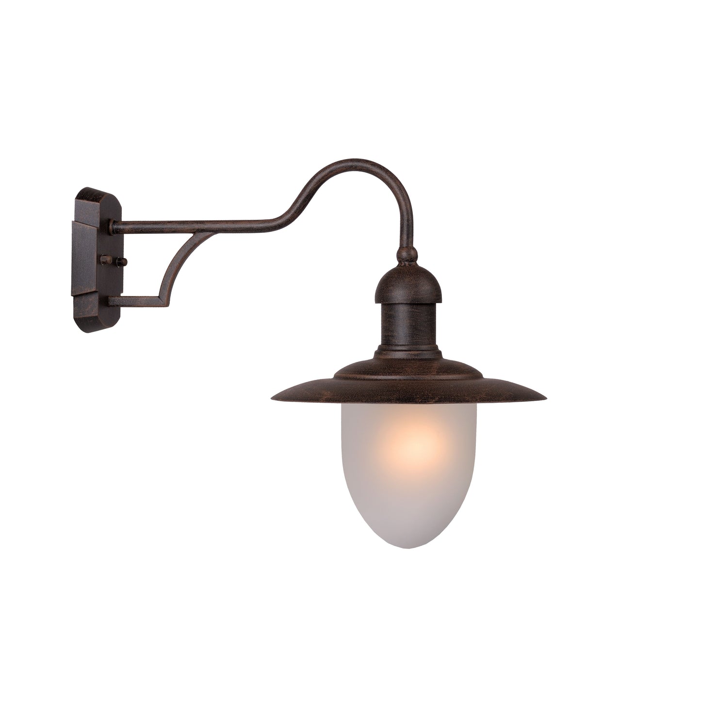 Lucide ARUBA - Wall light Indoor/Outdoor - 1x E27 - IP44 - Rust Brown