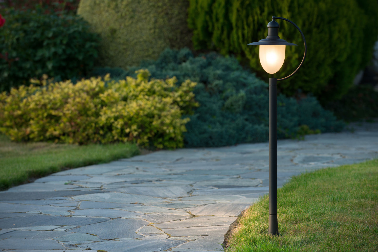 Lucide ARUBA - Lamp post - 1xE27 - IP44 - Black