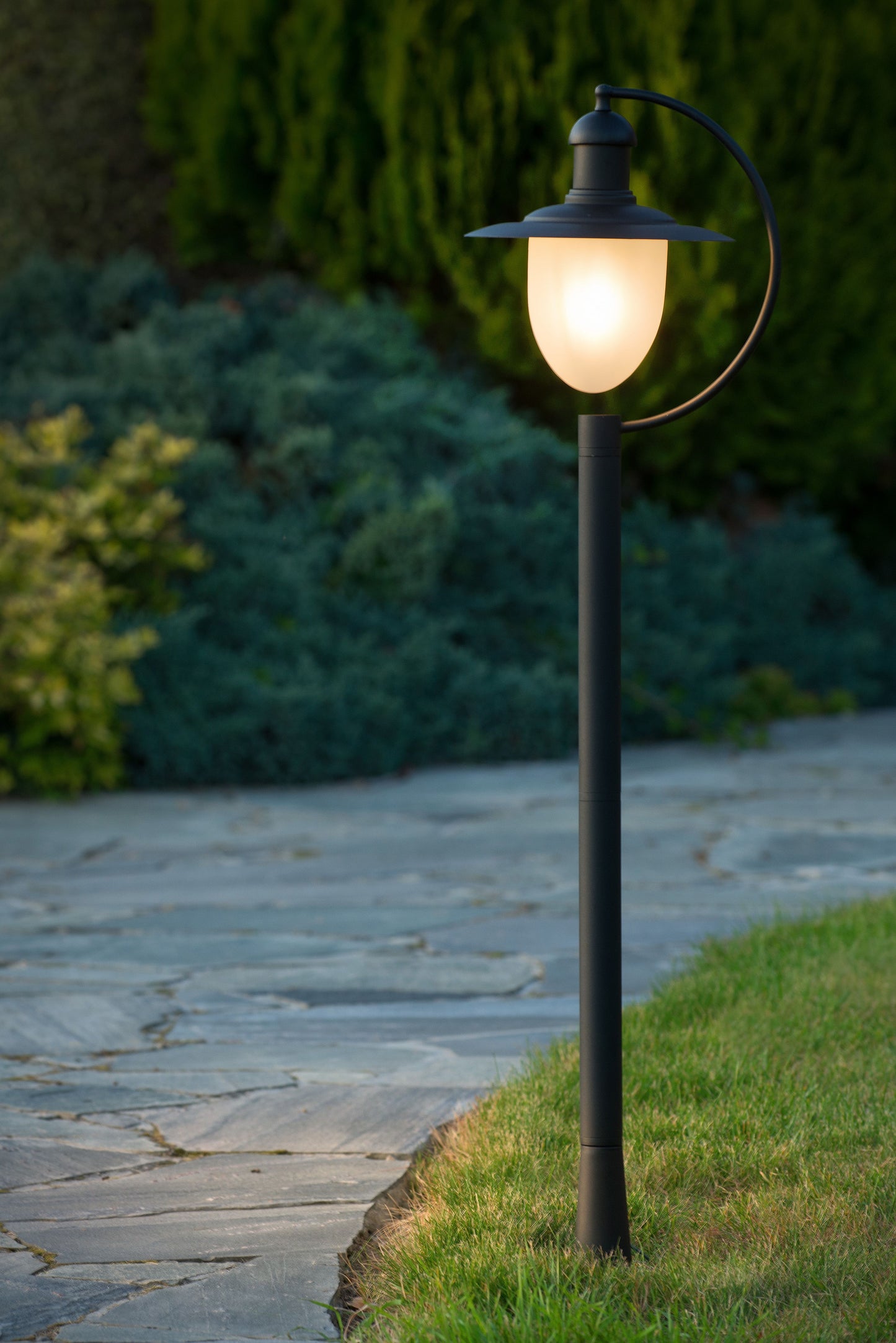 Lucide ARUBA - Lamp post - 1xE27 - IP44 - Black