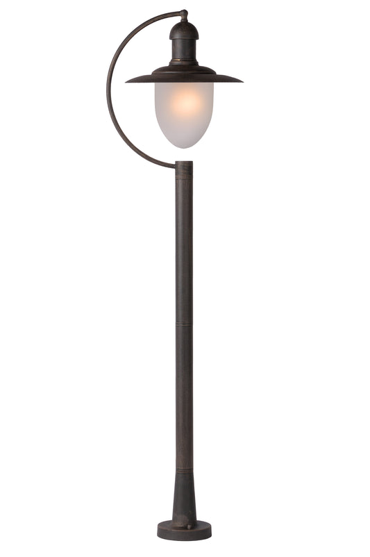 Lucide ARUBA - Lamp post - 1xE27 - IP44 - Rust Brown