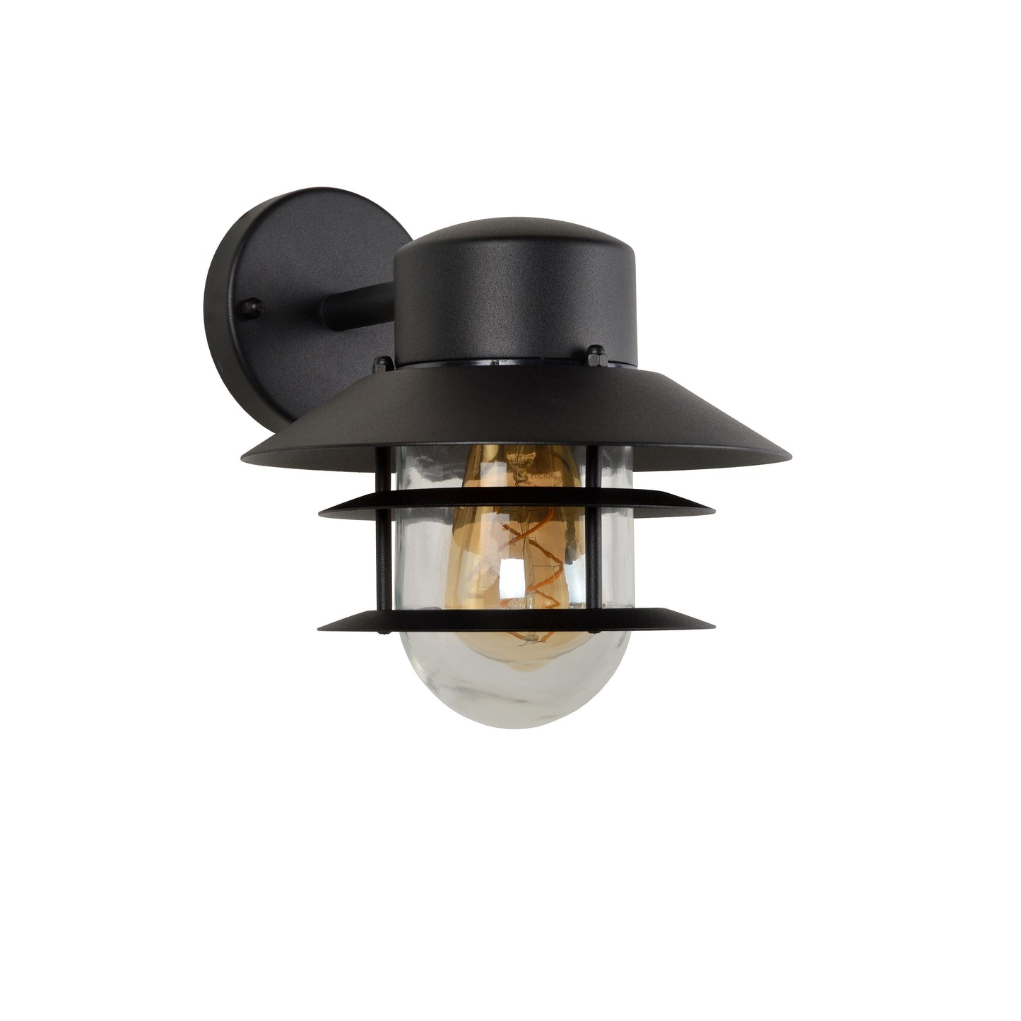 Lucide ZICO - Wall light Indoor/Outdoor - 1xE27 - IP44 - Black