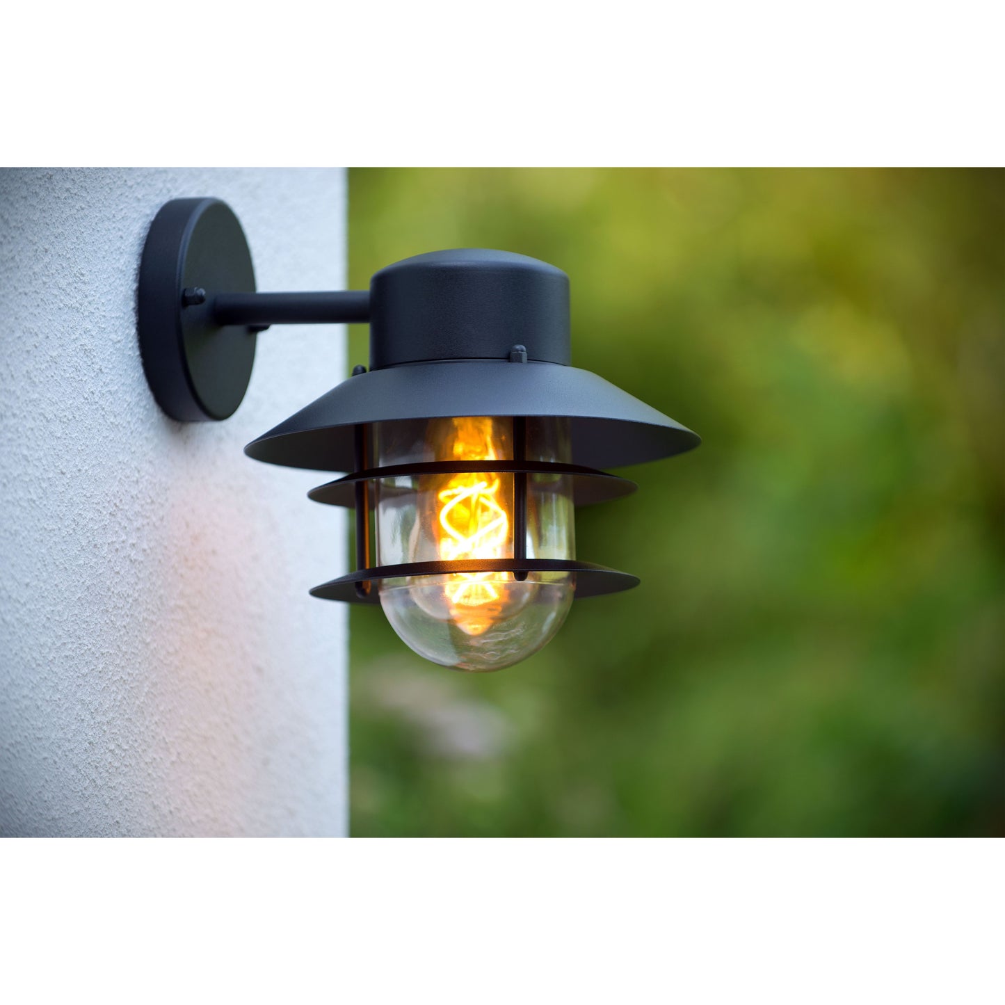 Lucide ZICO - Wall light Indoor/Outdoor - 1xE27 - IP44 - Black