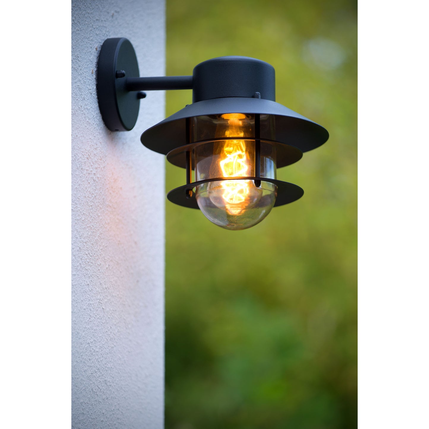 Lucide ZICO - Wall light Indoor/Outdoor - 1xE27 - IP44 - Black