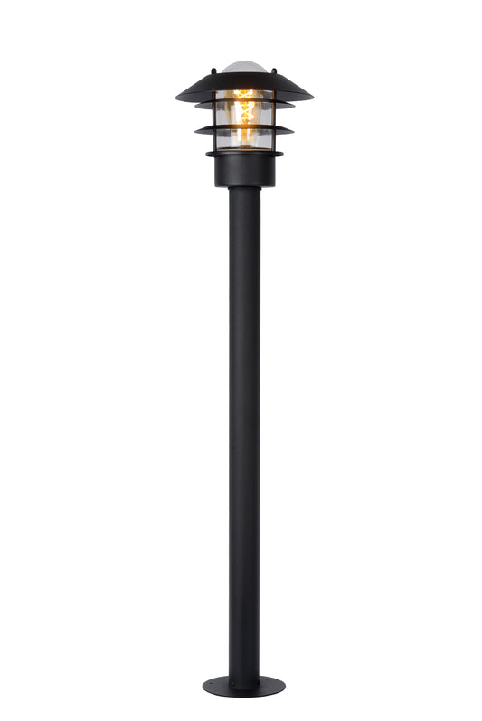 Lucide ZICO - Lamp post - Ø 21,8 cm - 1xE27 - IP44 - Black