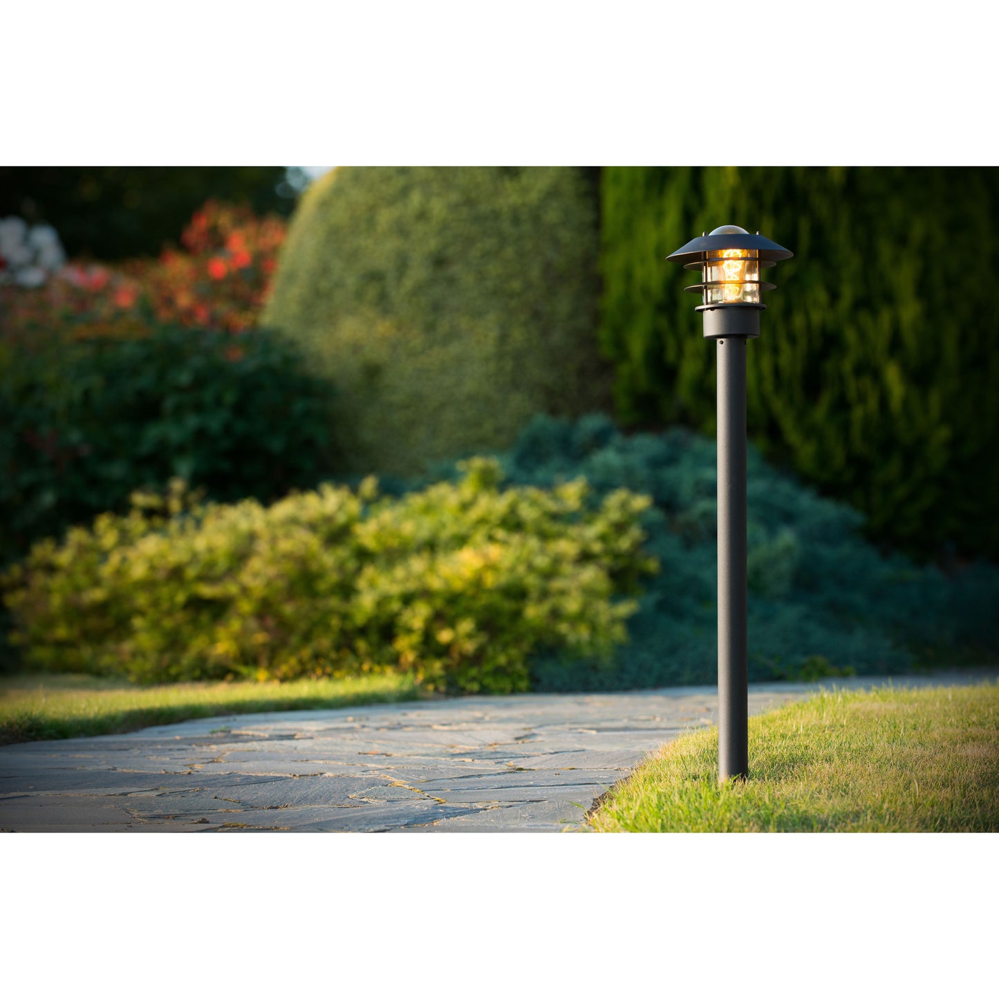 Lucide ZICO - Lamp post - Ø 21,8 cm - 1xE27 - IP44 - Black