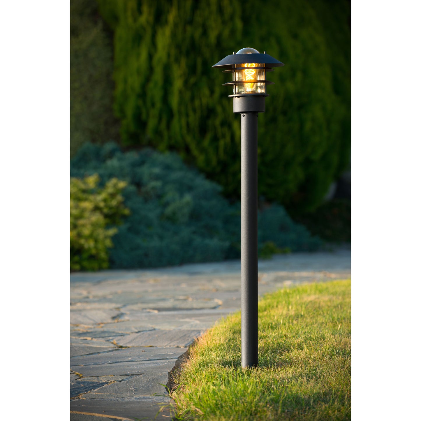 Lucide ZICO - Lamp post - Ø 21,8 cm - 1xE27 - IP44 - Black