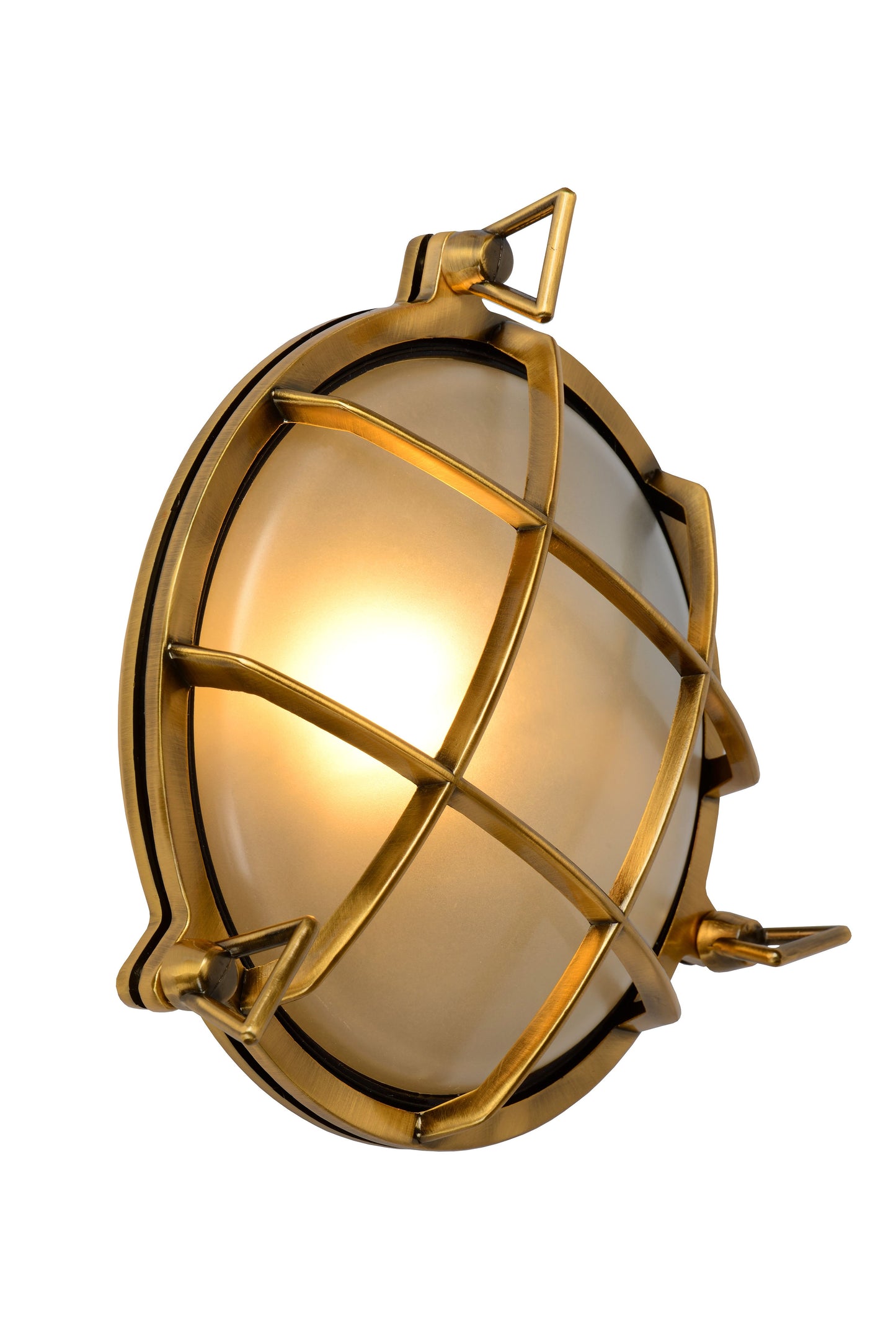 Lucide DUDLEY - Wall light Indoor/Outdoor - 1xE27 - IP65 - Matt Gold / Brass