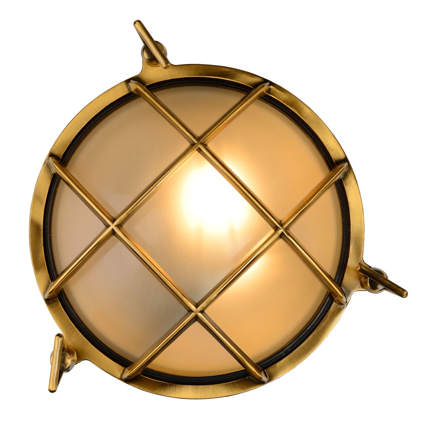 Lucide DUDLEY - Wall light Indoor/Outdoor - 1xE27 - IP65 - Matt Gold / Brass